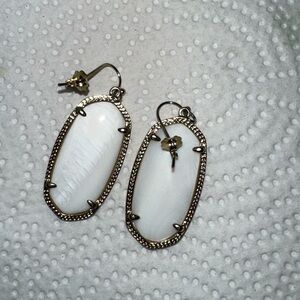 Kendra Scott white Elle earrings